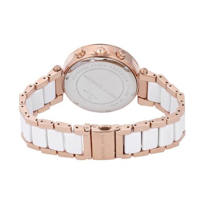 Michael Kors Ladies RITZ Two-Tone Rose Gold Watch - MK6324 - Image 2